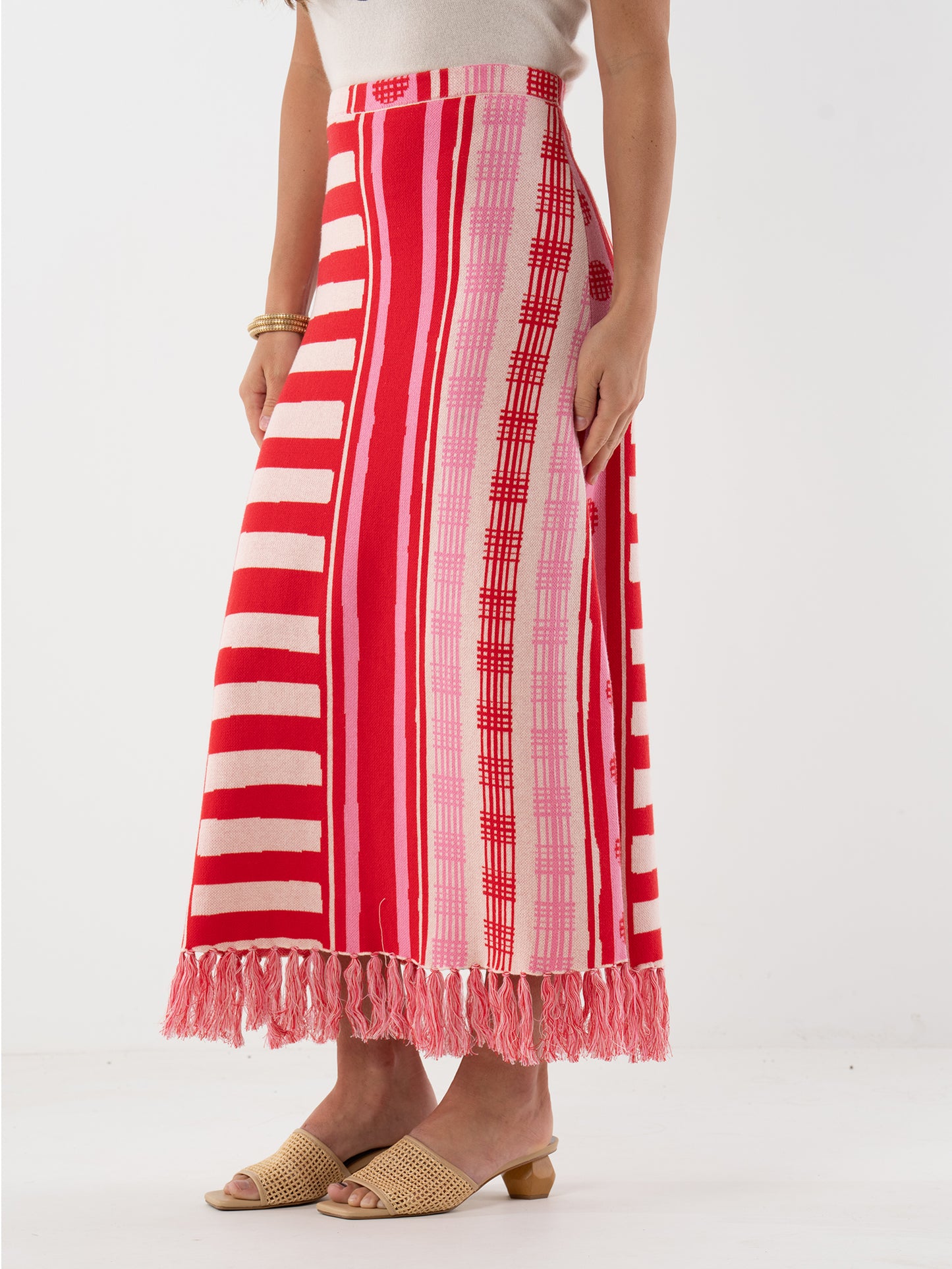 Capri Knit Skirt - Peach Jubilee