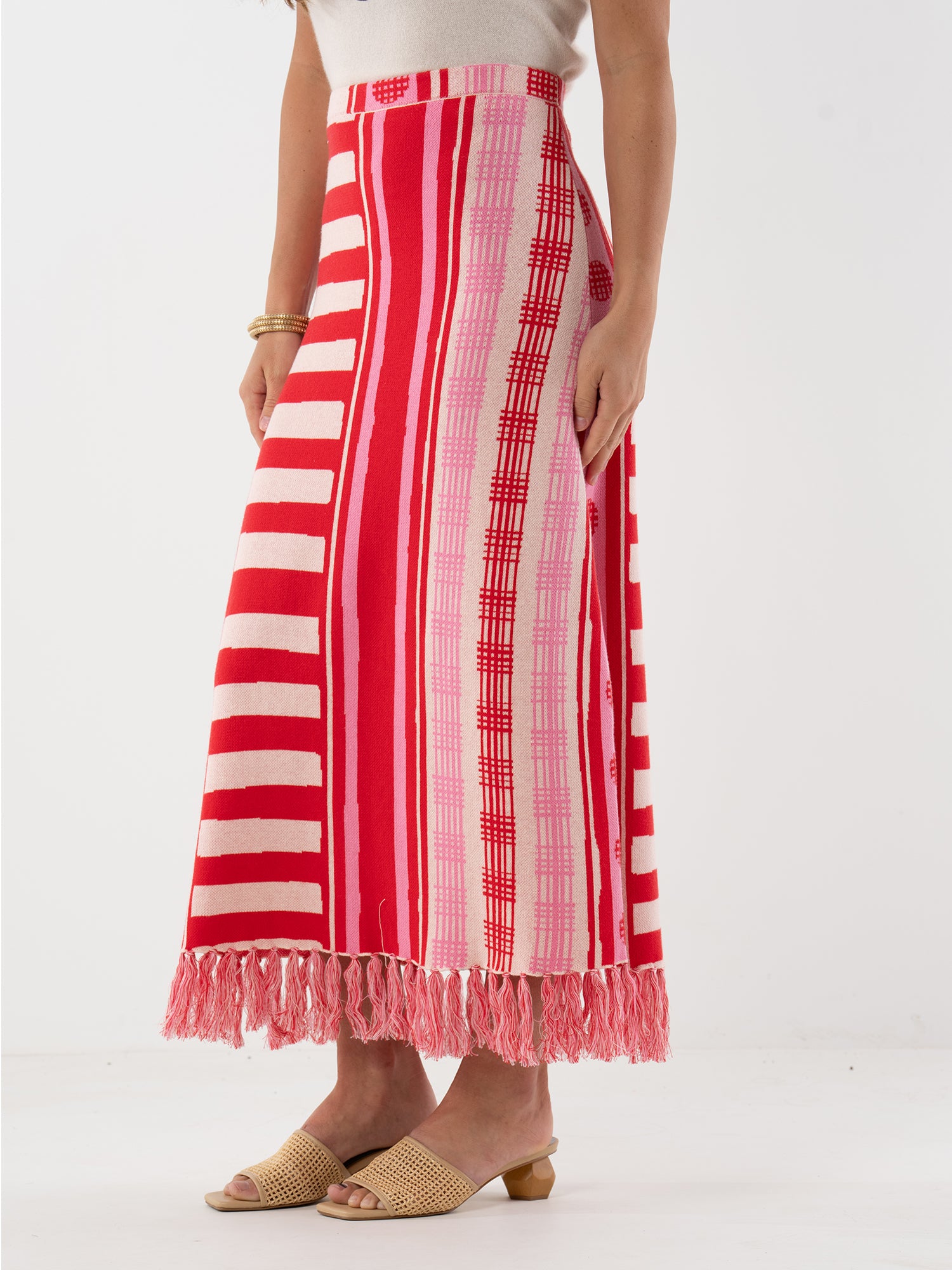 Capri Knit Skirt - Peach Jubilee