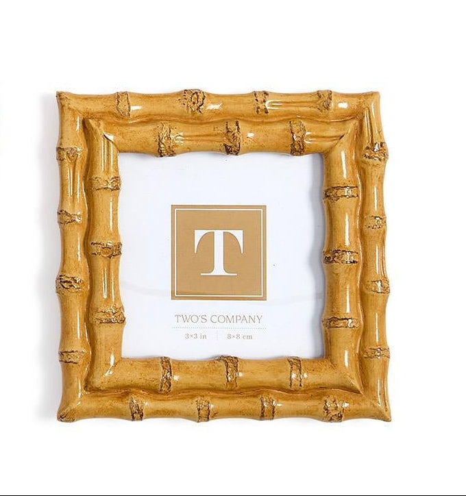 Blonde Faux Bamboo Mini Photo Frames
