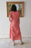 Cam Maxi Dress in Brandied Apricot & Ginger Blockprint