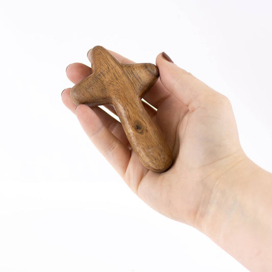 The Royal Standard - Wood Prayer Cross   Natural   2.5x4x.75