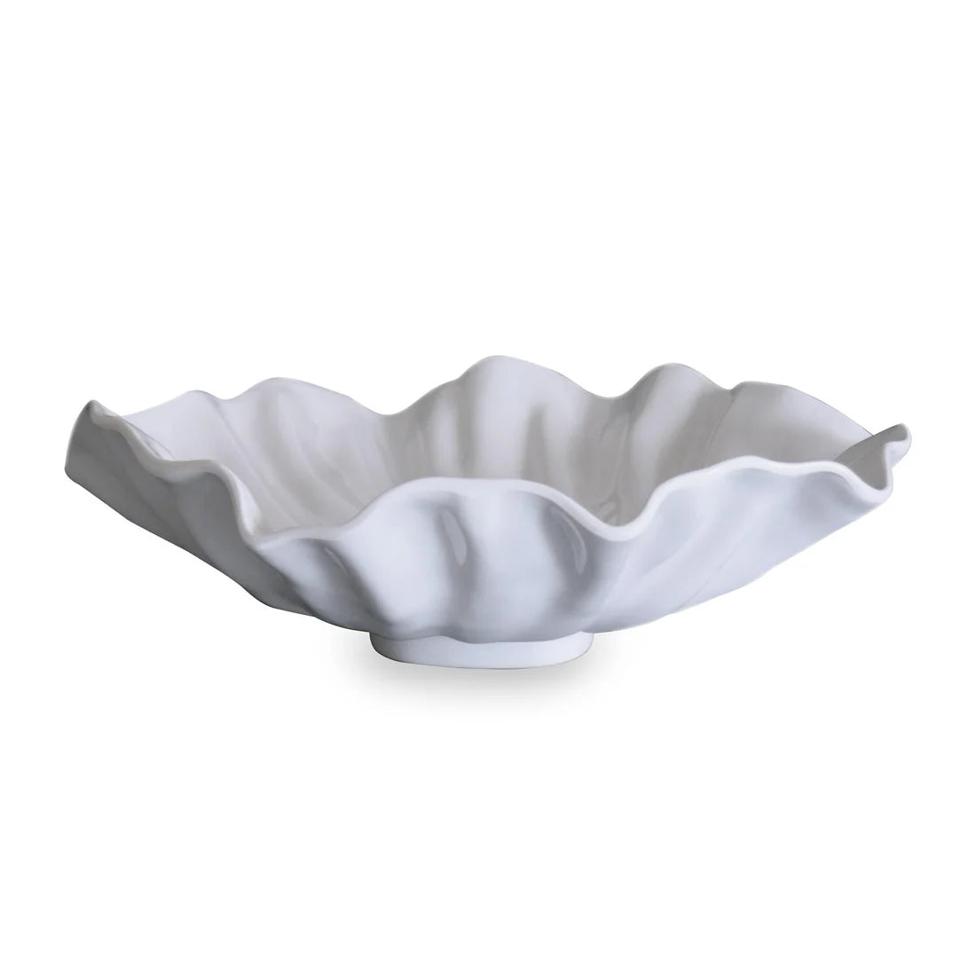 VIDA Bloom Large Pedestal Bowl-White