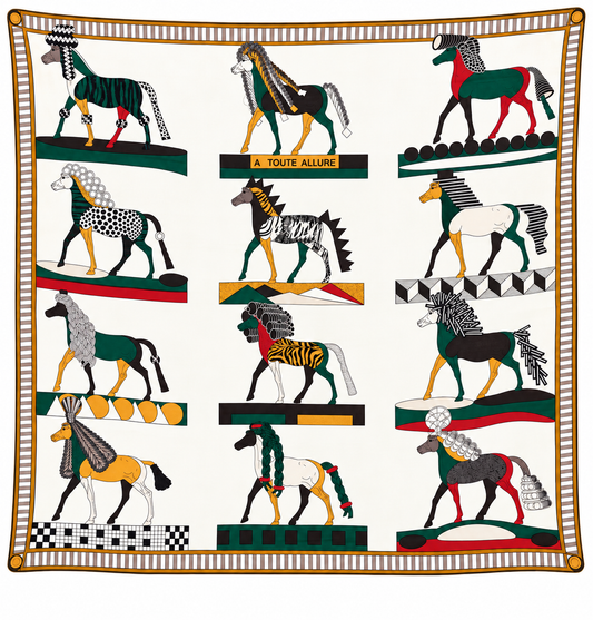 Green Dogs Wool/Silk Reversible Scarf
