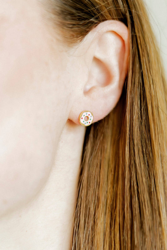 LINNY CO - Screwback Stud Earrings - Donut