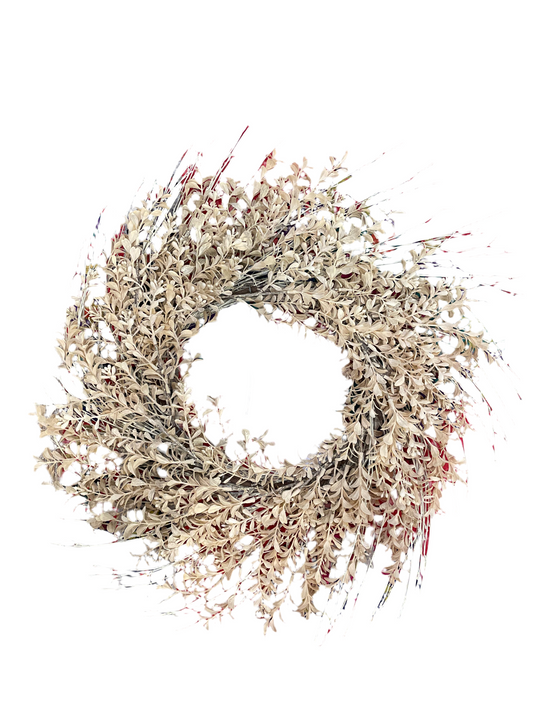 Light Brown 22” Boxwood Wreath