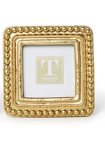 Gold Beaded Mini Picture Frames