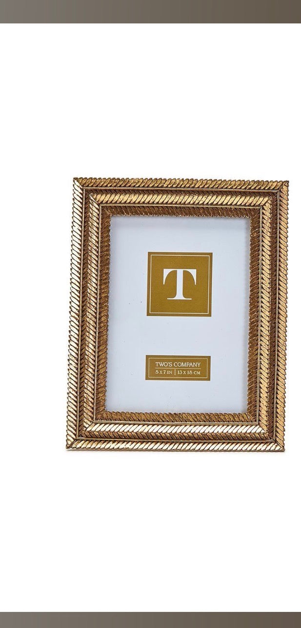 Gold Fern Photo Frames