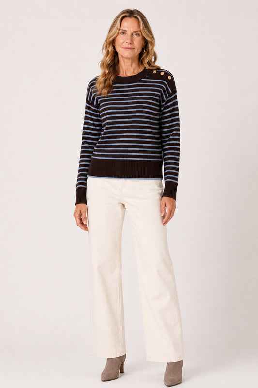 The Abigail Sweater | Cocoa and Sky