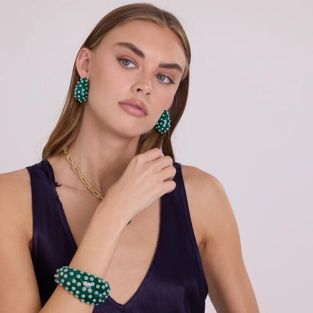Chelsea Green & Turquoise Cuff