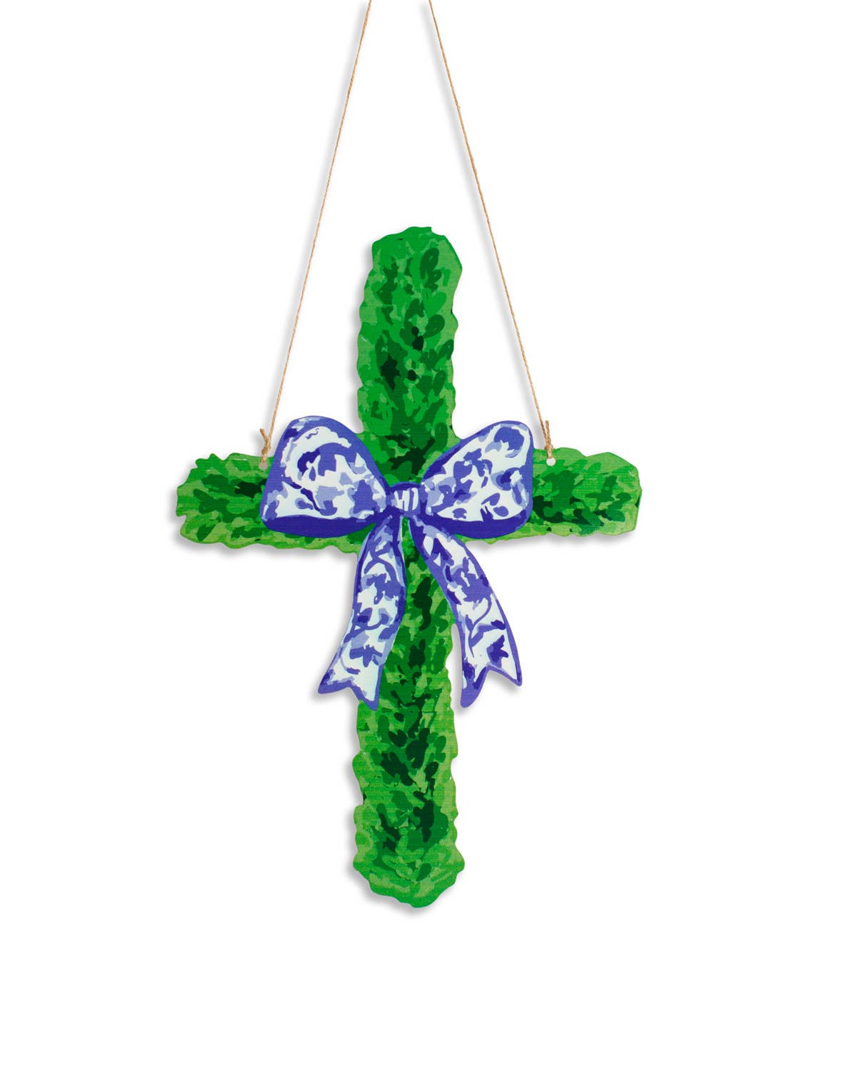 The Royal Standard Boxwood Cross Door Hanger