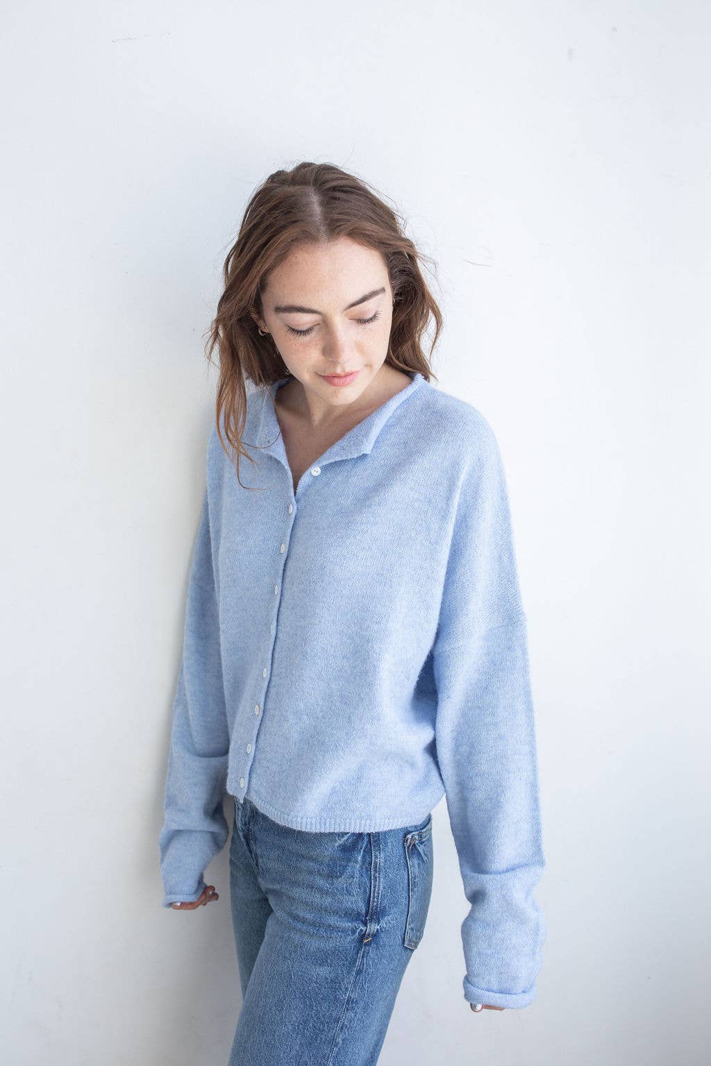 Things Between - Sky Blue Piper Cardigan: Sky Blue / Large