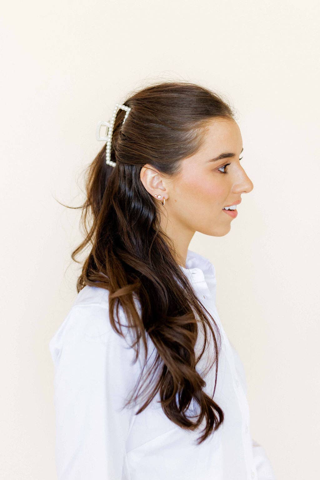 LINNY CO - Screwback Stud Earrings - Juliet Clear 5mm