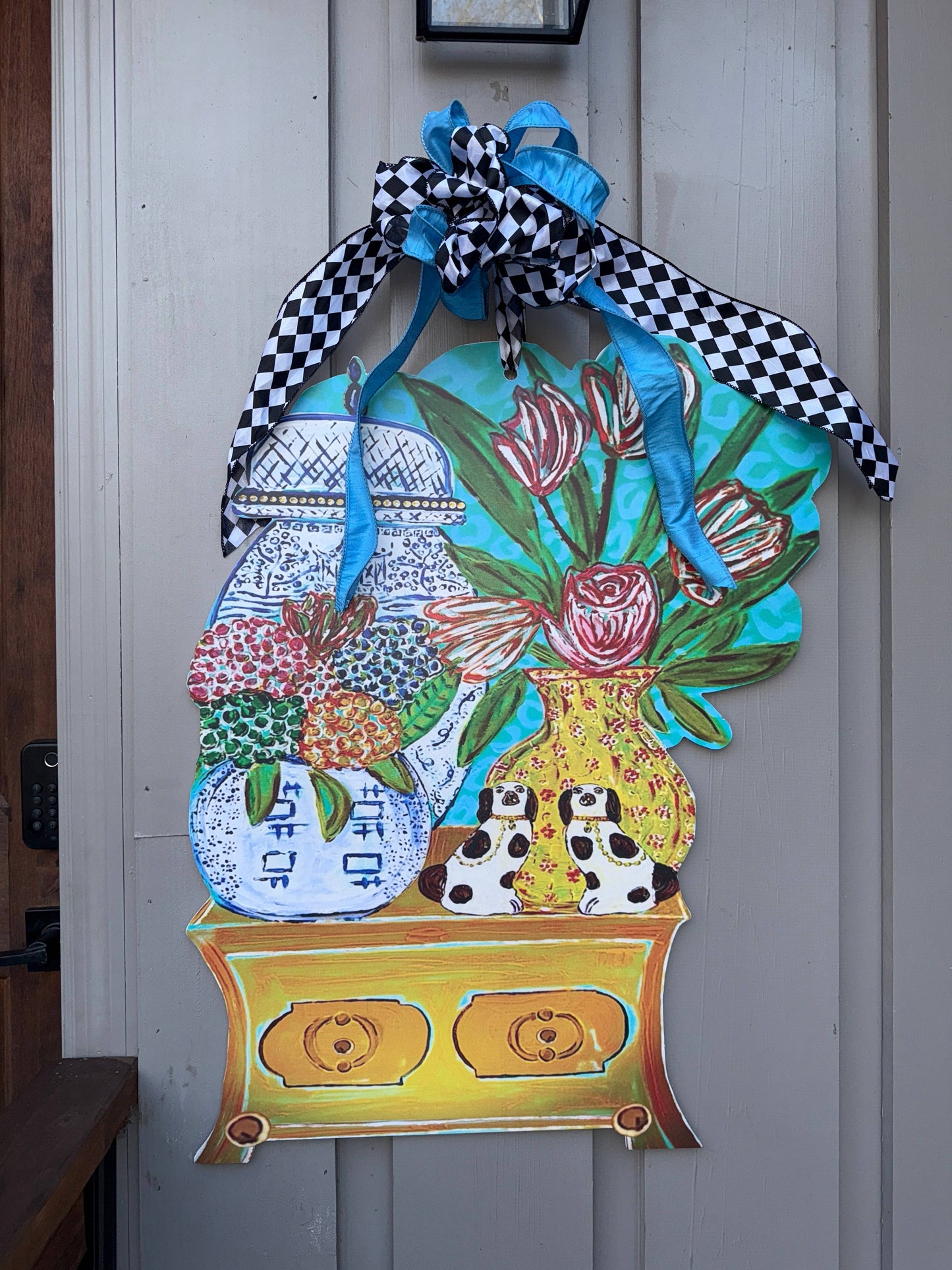 'For the Love of Chinois' Door Hanger