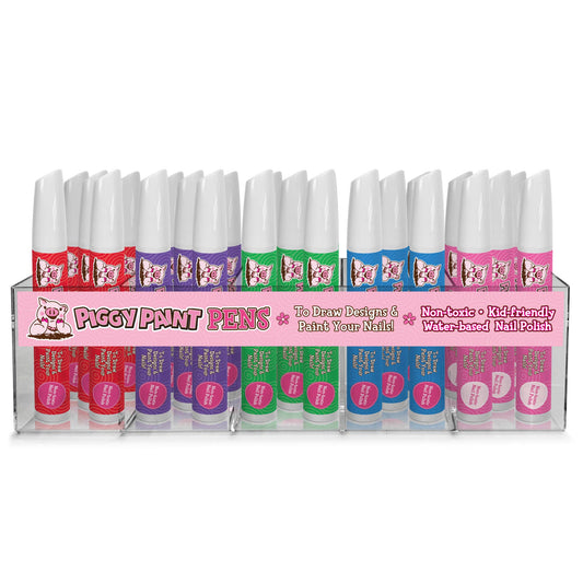 Piggy Pen Display Non-Toxic Kids Nail Polish