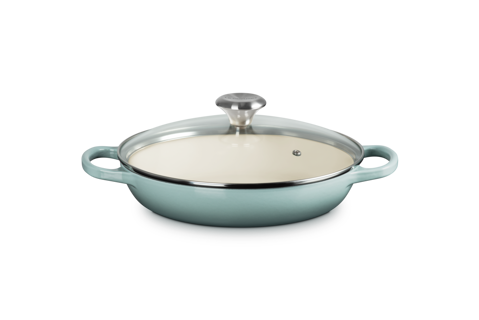 Le Creuset Signature Braiser w/Glass Lid 2.25qt Sea Salt