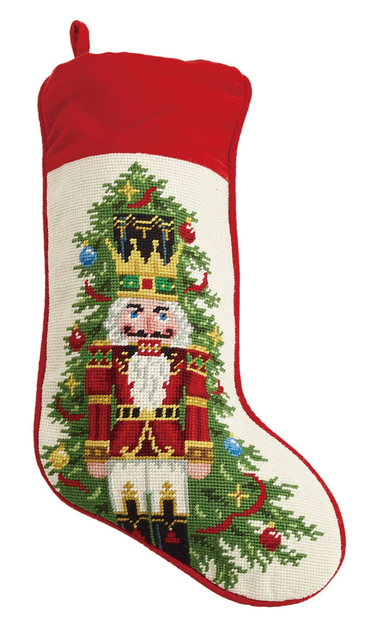 Nutcracker Needlepoint Stocking