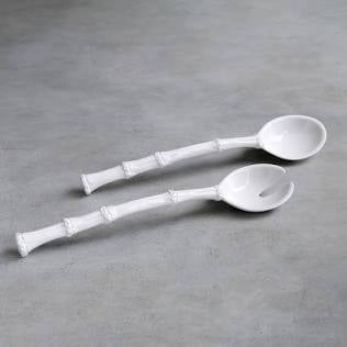 VIDA White Bamboo Large Salad Servers