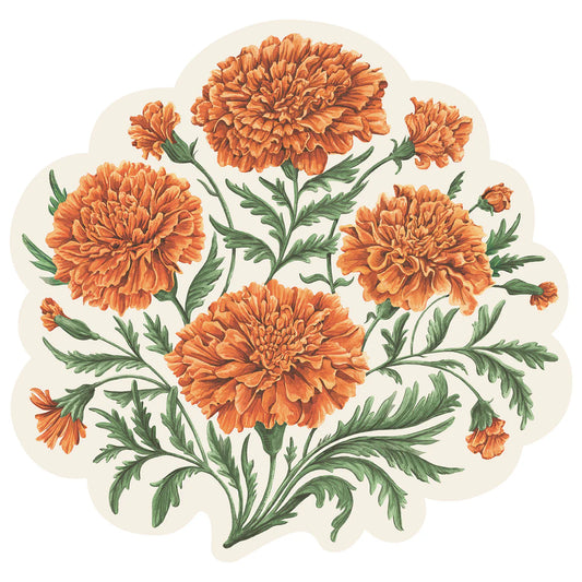 Hester & Cook Seasonal Placemats Marigold Bouquet | 12 Pack