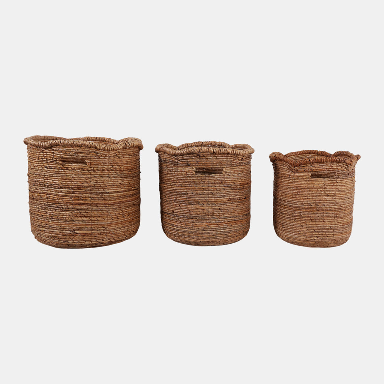 Scallop Edge Round Basket Set