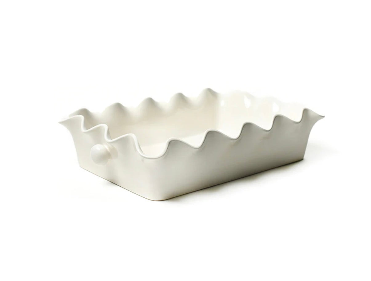 Signature Ruffle 14 Casserole Dish- Coton Colors