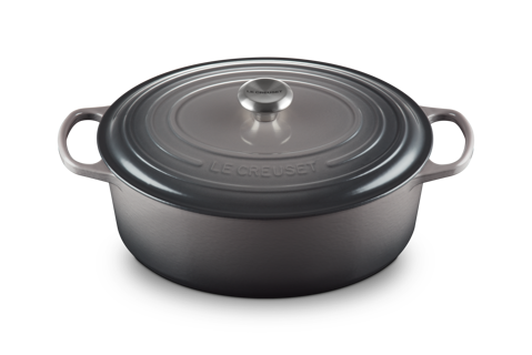 Le Creuset Signature Oval Dutch Oven 8QT Flint Oyster