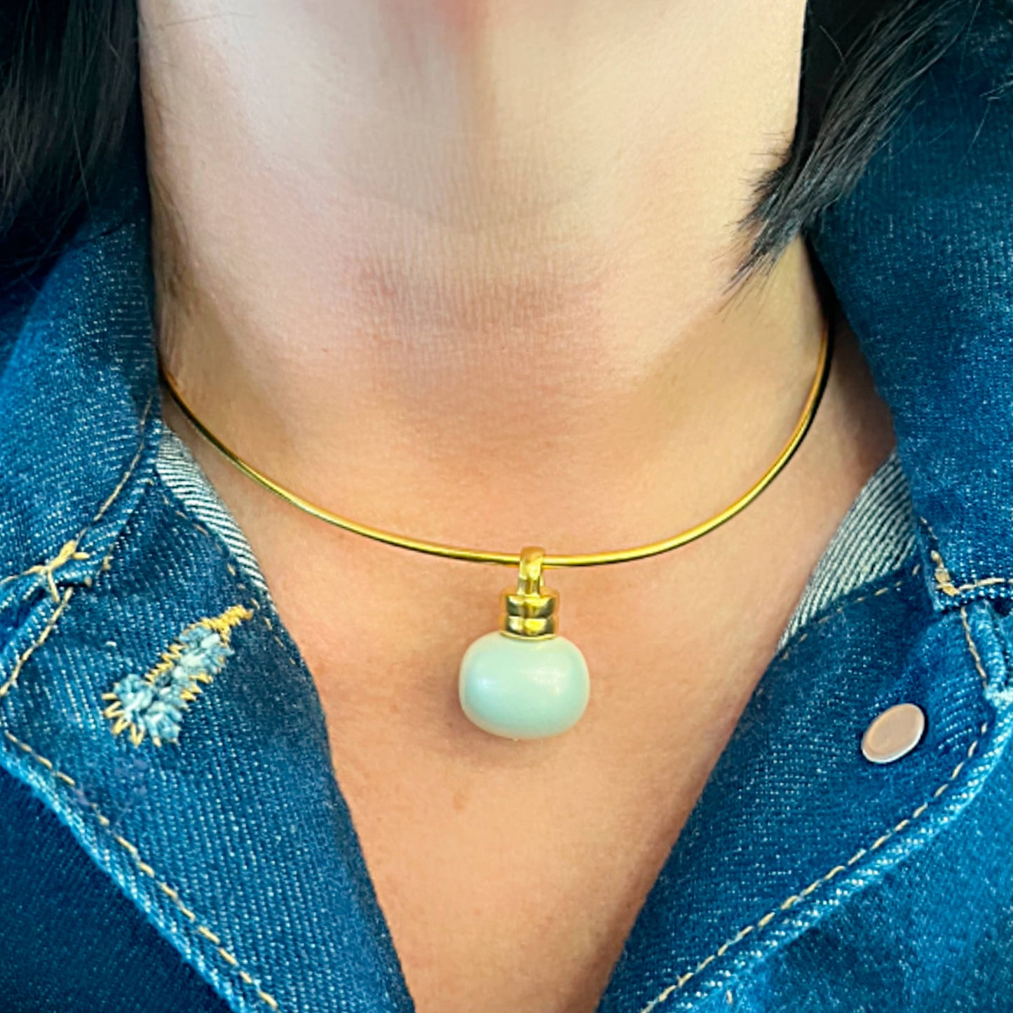 Muffy Pearl Collar Necklace