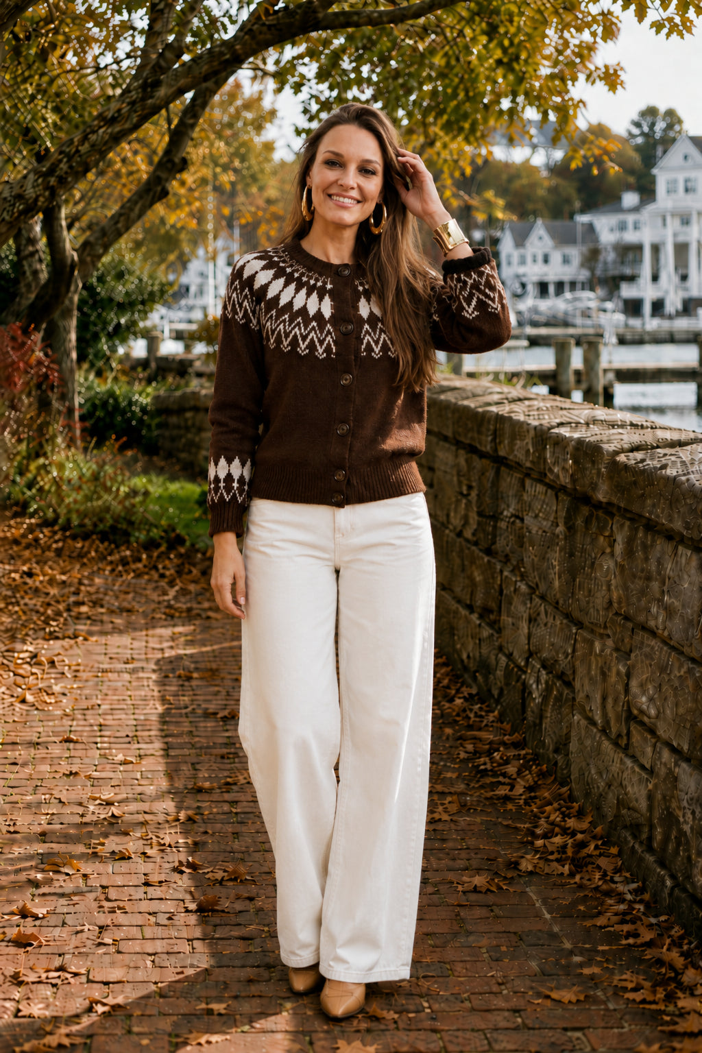 The Willa Fair Isle Cardigan | Cocoa Combo
