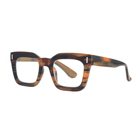 Ryan Simkhai Eyeshop - RUMI | Smokey Brown | Progressive Blue Light: 2.00
