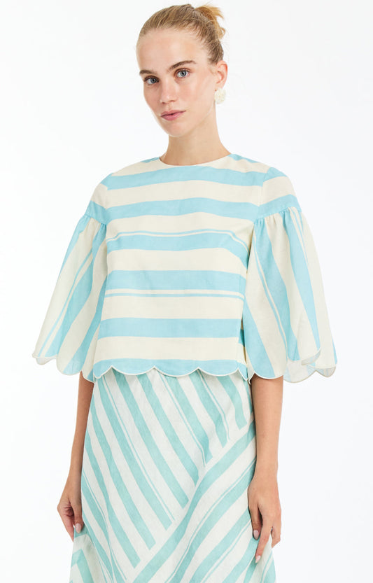 MARIANNA SCALLOP TOP - 47PL01081AS