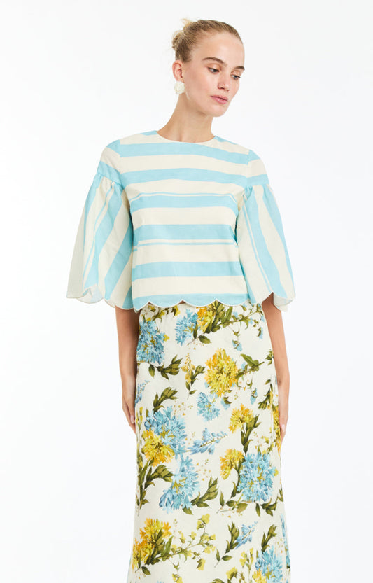 MARIANNA SCALLOP TOP - 47PL01081AS