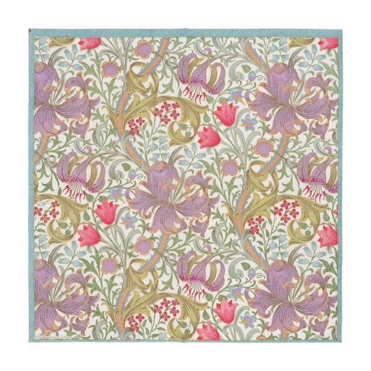 Caspari Cocktail Napkins Golden Lily Ivory