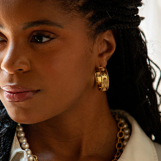 Berry Classic Medium Hoop Earrings