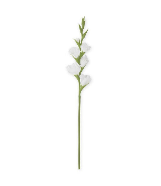 34” Real Touch Gladiolus White