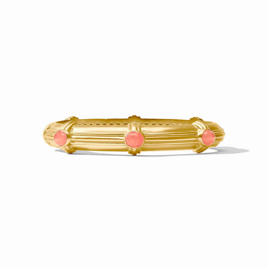 Julie Vos Portofino Stone Hinge Bangle Melon Jade