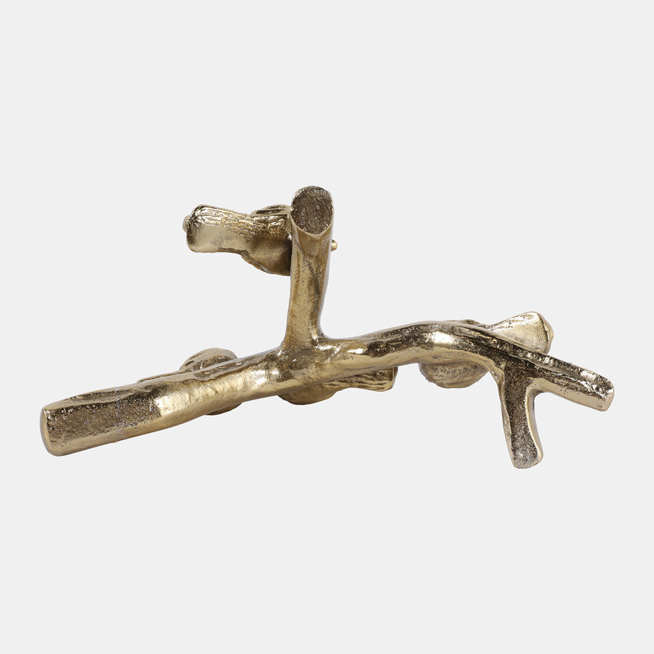 Birds Sitting on Branch Figurine (Gold)