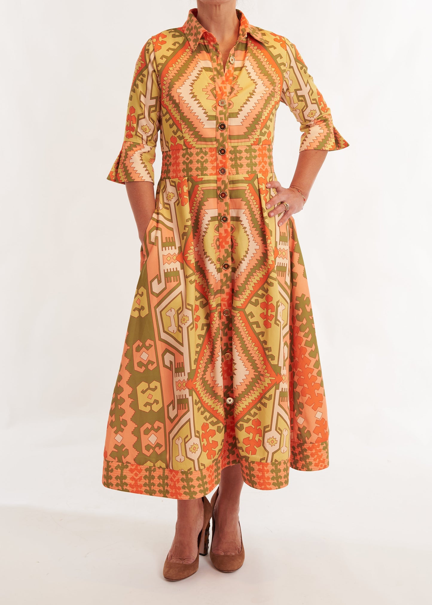 Monaco Dress - Kilim Squash