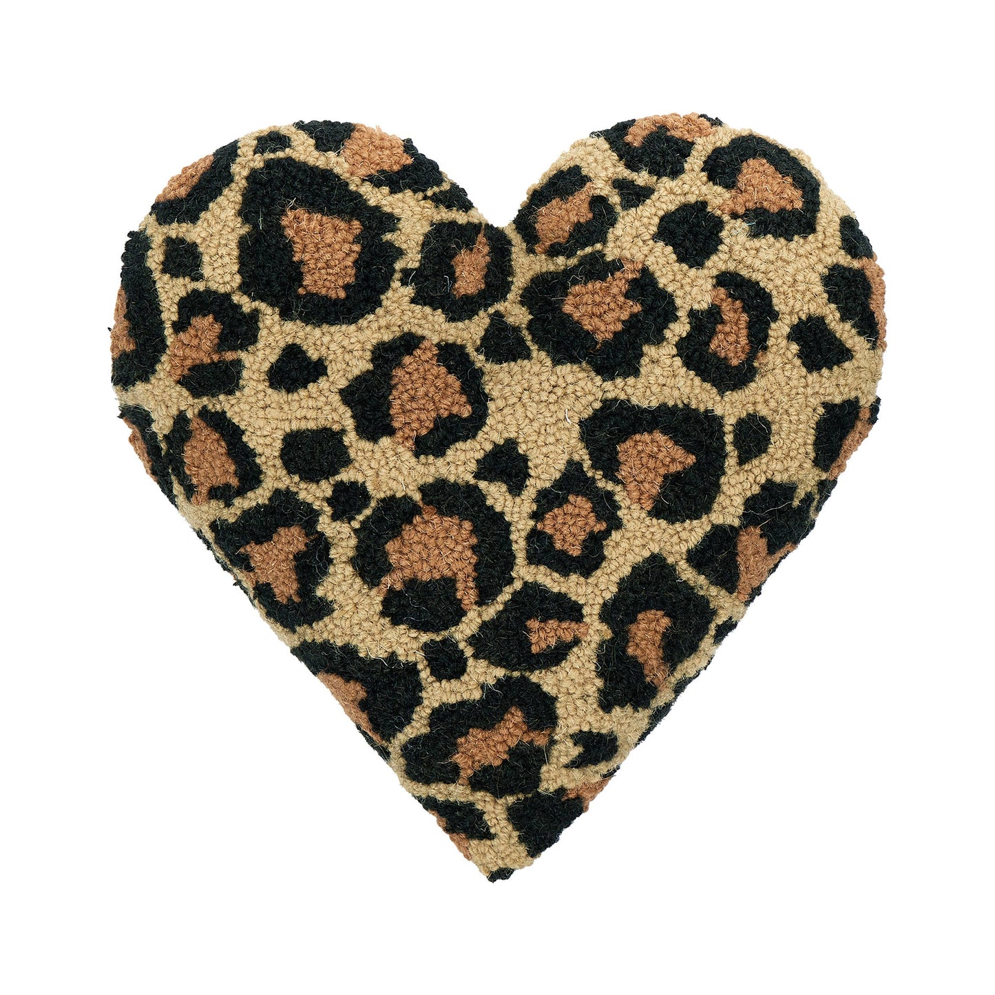 Shaped Leopard Heart Hook Pillow