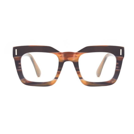 Ryan Simkhai Eyeshop - RUMI | Smokey Brown | Progressive Blue Light: 2.00