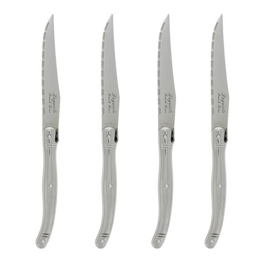 Laguiole Steak Knives Set of 4, Stainless Steel