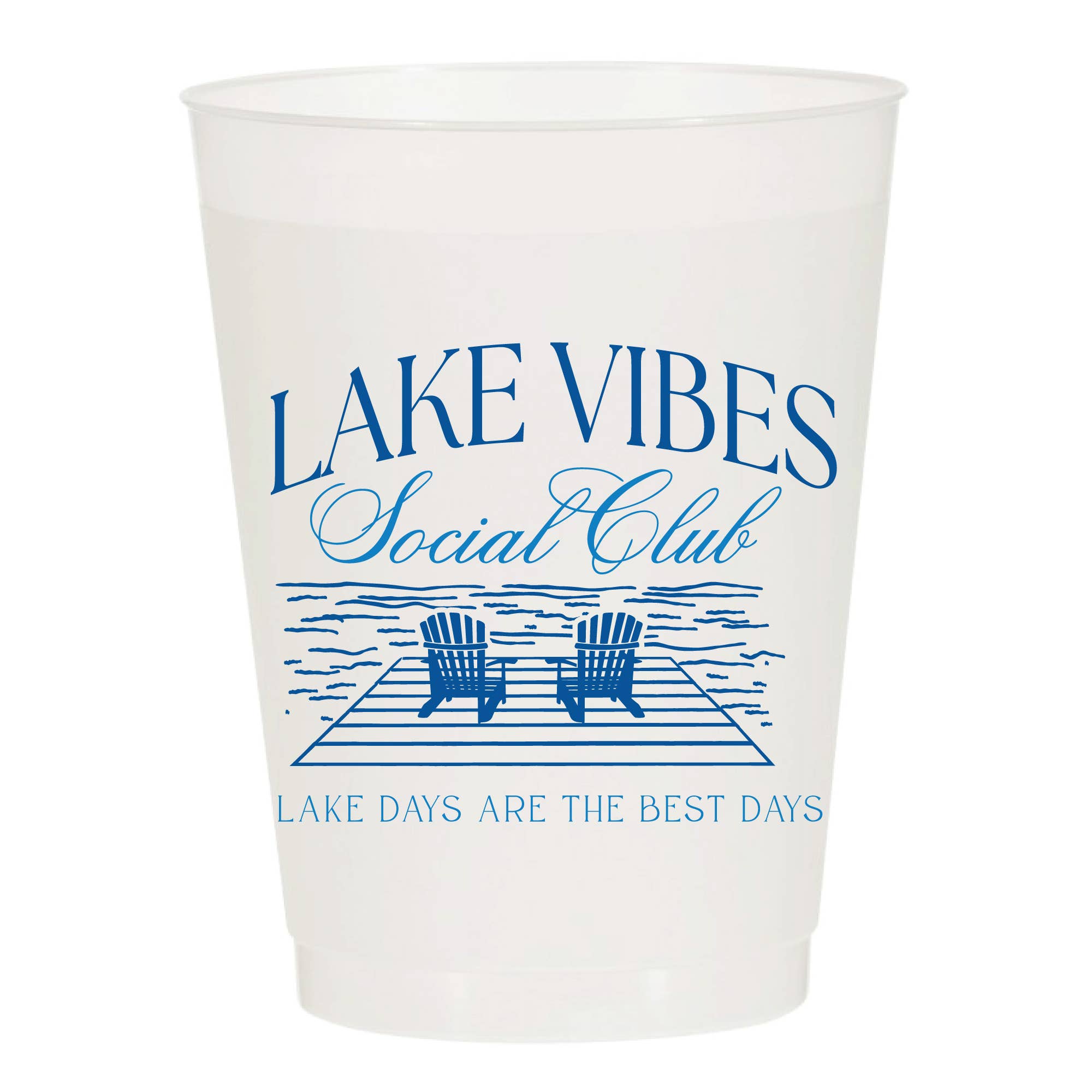 Lake Vibes Social Club Frosted Cups