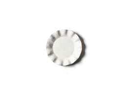 Coton Colors Signature White Products Ruffle Salad Plate