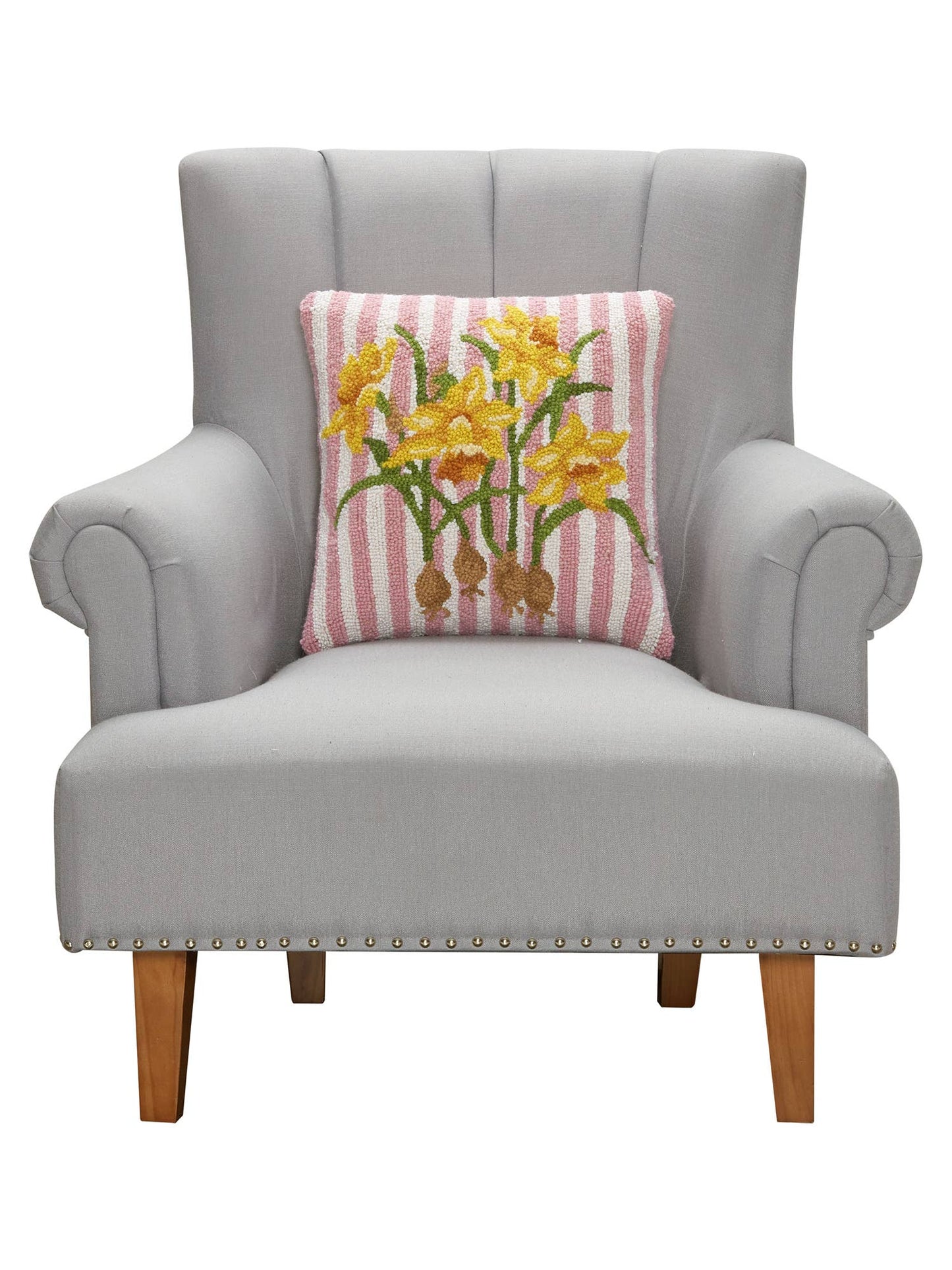 Yellow Daffodil Hook Pillow