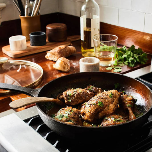 Smithey No.11 Deep Skillet w/ Glass Lid