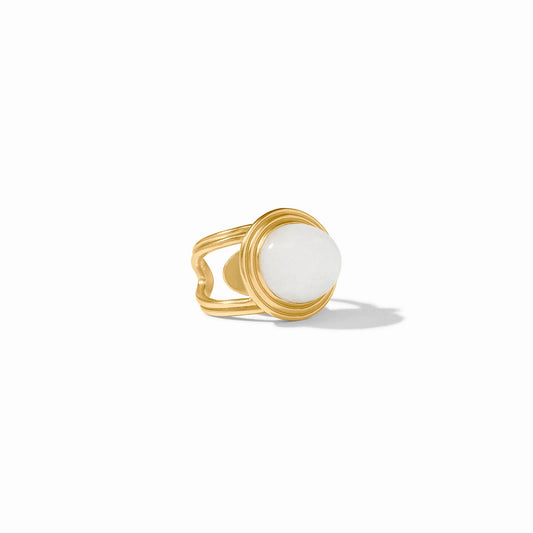 Julie Vos Portofino Statement Ring White Jade