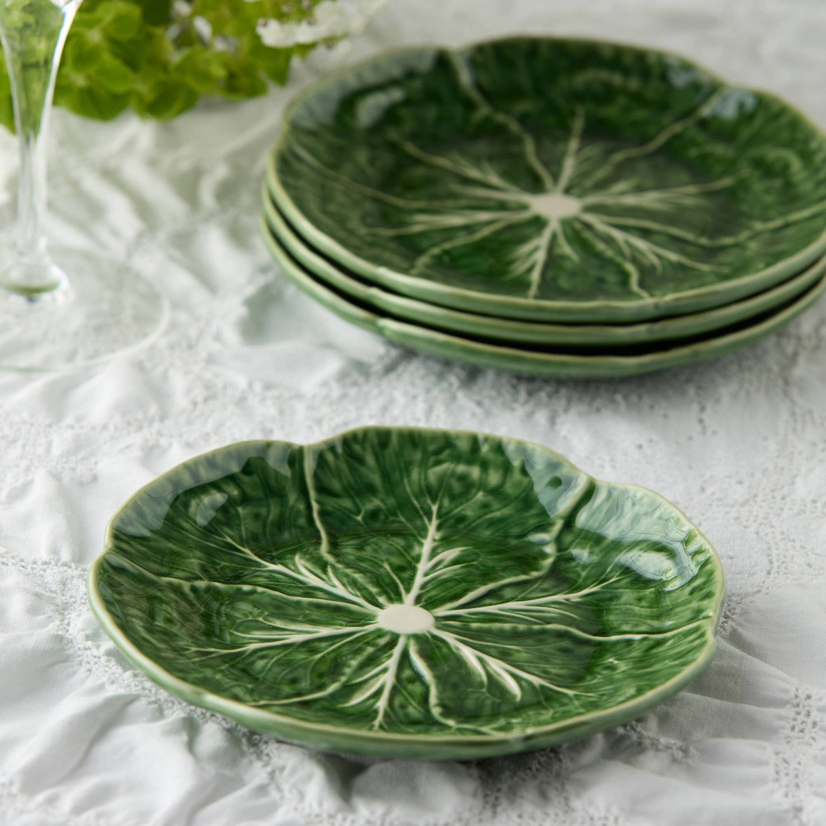 Certified International - Le Jardin Cabbage 3-D Canape Plate