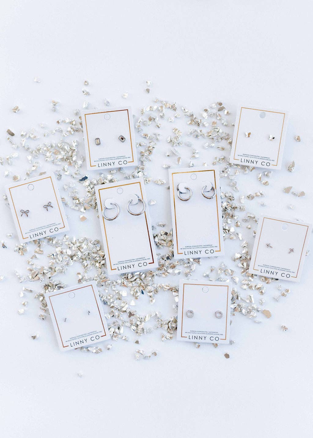 LINNY CO - Huggie Earrings - Scarlett Hoop Silver 14mm