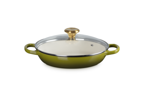 Le Creuset Signature Braiser w/Glass Lid 2.25qt Olive