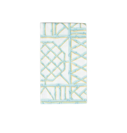 Caspari Guest Napkin/ Bamboo Screen Robin’s Egg