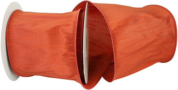 Rust Dupioni Supreme Ribbon Roll