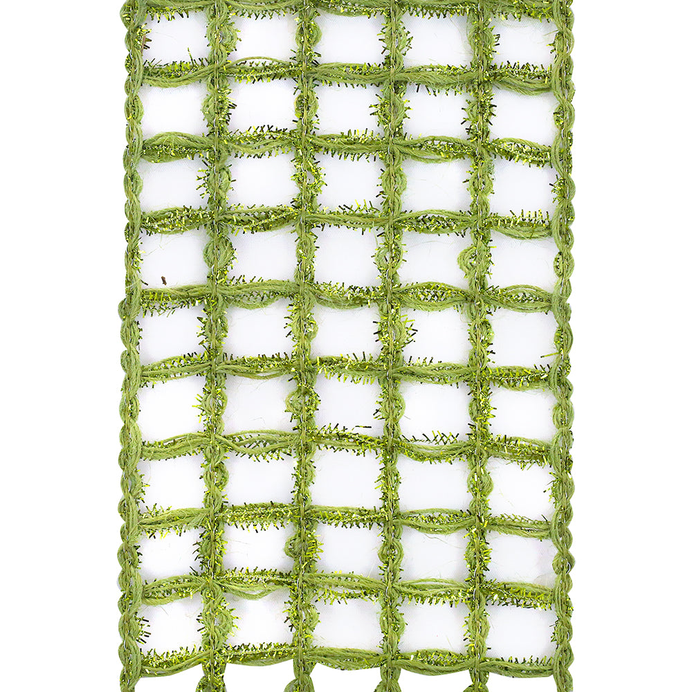 Green Jute Box Sparkle Ribbon Roll